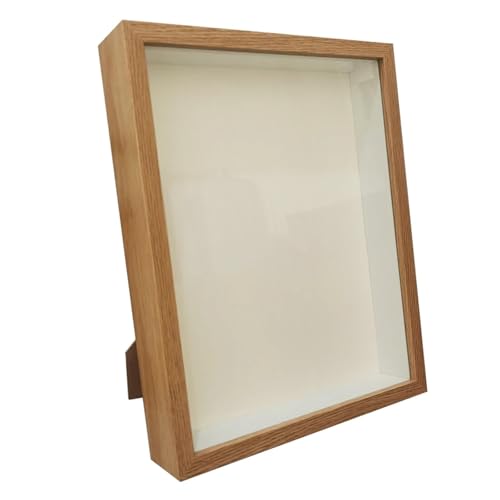 MTKSFDC Bilderrahmen Zum BefüLlen Schattenbox-Rahmen, Blumenstrauß-Display, Blumenetui, Tiefe 3 cm, Holz-Fotorahmen zur Anzeige dreidimensionaler Geschenke(Wood Color Frame,10X15cm 6inch) von MTKSFDC