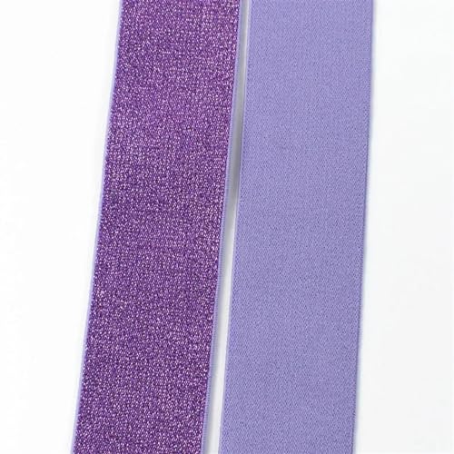 MTKSFDC Gummiband Nähen 2/5M 25/30/40/50mm Elastische Band for Nähen Rock Hosen Bund Band Kleidung Schuhe Gummiband Band DIY Zubehör(Purple,2METERS_40MM) von MTKSFDC