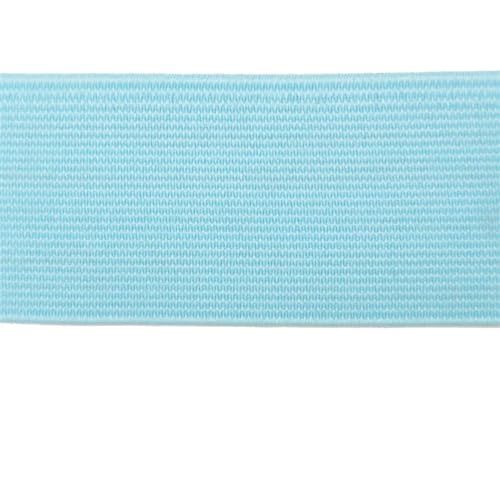 MTKSFDC Gummiband Nähen 20mm 30mm 40mm Breites, flaches, hohes elastisches Band for Nähen von Schutzkleidungszubehör, schwarzes Dickes Gummiband, Seil, DIY(Light Blue,1M_40MM) von MTKSFDC