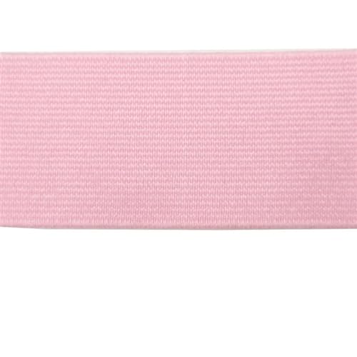 MTKSFDC Gummiband Nähen 20mm 30mm 40mm Breites, flaches, hohes elastisches Band for Nähen von Schutzkleidungszubehör, schwarzes Dickes Gummiband, Seil, DIY(Light Pink,1M_50MM) von MTKSFDC