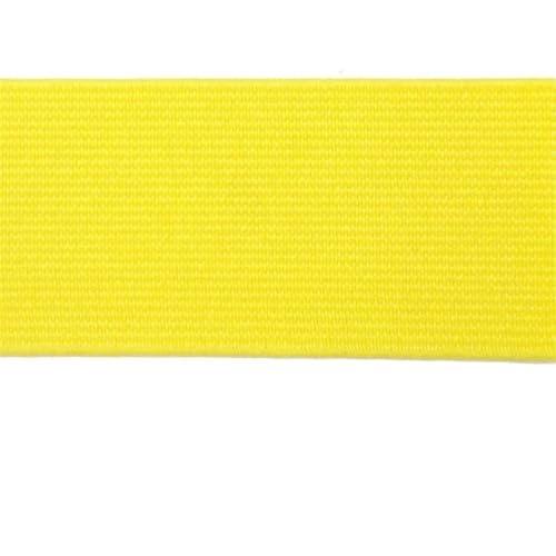 MTKSFDC Gummiband Nähen 20mm 30mm 40mm Breites, flaches, hohes elastisches Band for Nähen von Schutzkleidungszubehör, schwarzes Dickes Gummiband, Seil, DIY(Yellow,1M_20MM) von MTKSFDC