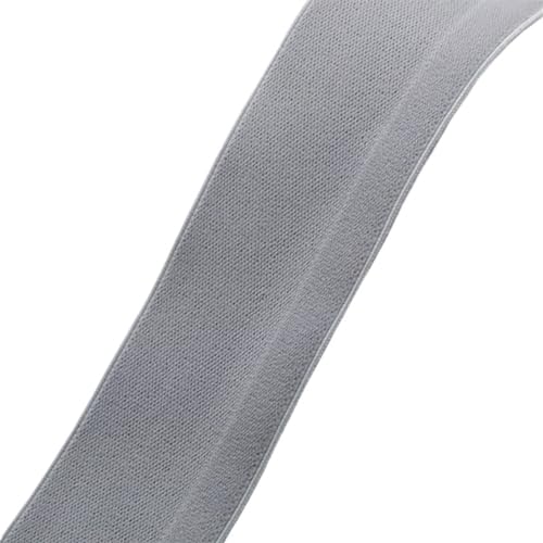 MTKSFDC Gummiband Nähen Buntes Twill-Gummiband mit verdickter Gummiband-Taille, modischer Bund, DIY-Bekleidungszubehör(Grey) von MTKSFDC