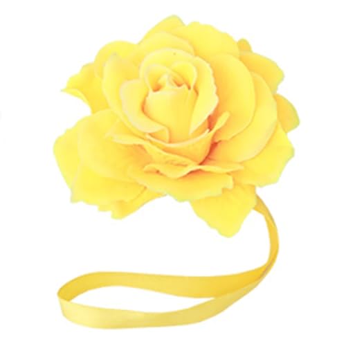 MTKSFDC Raffhalter für gardinen Blumen Magnetische Vorhang Clip Vorhang Halter Raffhalter Schnalle Clips Hängende Kugel Schnalle Raffhalter Vorhang Zubehör Wohnkultur(Yellow,2 pcs) von MTKSFDC