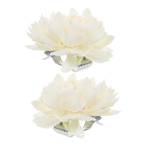 raffhalter für gardinen 2 Stück Vorhang-Clip-Schnallen-Clips, Bindung, Blumen-Krawatten-Zubehör, Raffhalter, Metall-Kind-Klemme, Vorhang-Halterung, exquisiter Blumen-Dekor-Stil, Fenster-Vorhang-Raffha von MTKSFDC