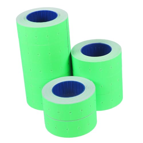 MUCKLILY 1 Rolle Preisschildpapier tags label tagger beschriftungsschilder Merchandise-Preisschilder leere Etiketten Selbstklebender Preisaufkleber Klebeetikett Klebeaufkleber Green von MUCKLILY