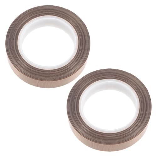 MUCKLILY 1 Satz Hochtemperaturband Breites Klebeband Dichtungsbänder Ptfe-klebeband Vakuumdichtungsband Ptfe Tape Vakuumierband Für Lebensmittel Ptfe-band Für Versiegelung 2 Rollen von MUCKLILY