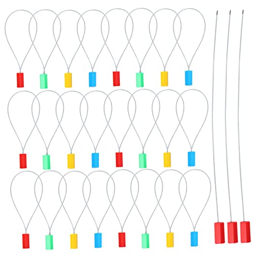 MUCKLILY 100st Plombe Aus Stahldraht Zaun Kabelbinder Schließfach Schlösser Kombinationsschloss Stangen Kalibrierung Vorhängeschloss Sicher Kabelschloss Einziehbar Verriegeln Zinklegierung von MUCKLILY