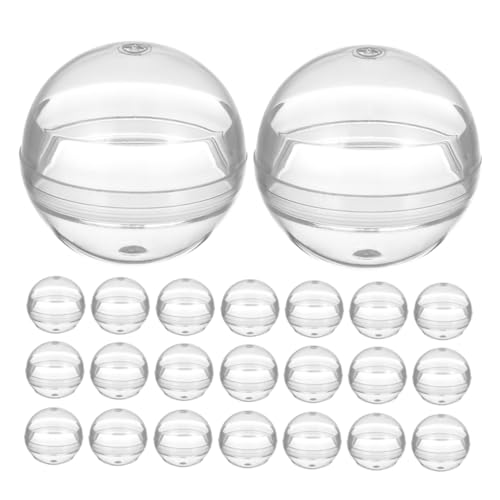 MUCKLILY 120St Gacha-Schale Automatenbälle Mini-Verkaufsautomat aufbewahrungsbehälter kapselmaschine kleine Kugeln für Verkaufsautomaten Ball-Requisiten für Verkaufsautomaten pp Transparent von MUCKLILY