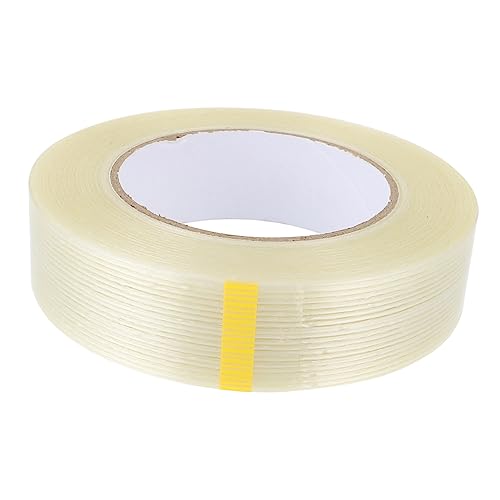 MUCKLILY 1Stk Glasfaserband packing tape paketband Vielseitiges Klebeband gentle tape Verstärkungsband wasserdichtes Band Klebeband nachfüllt Bündelband Verpackungs Band Filamentband Weiß von MUCKLILY