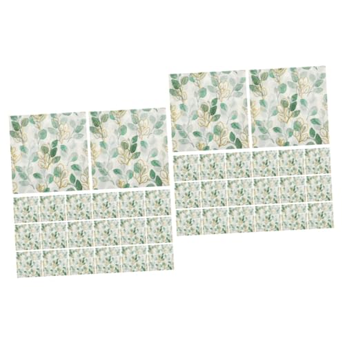 MUCKLILY 2 Sätze Papierserviette Pastellfarbene Partyteller Geburtstagsservietten Punkt Säckchen Päckchen Partei Seidenpapier Servietten Bedrucken Jungfräulicher Zellstoff Green 60 Blatt*2 von MUCKLILY