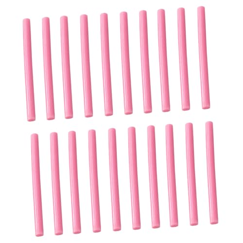 MUCKLILY 20St Klebestifte all purpose glue plastikkleber gluey sticks bastel material glue stick Kunststoffkleber Sprühkleber Kaffeerührstäbchen Heißkleber-Kit Heißschmelzklebestab Rosa von MUCKLILY