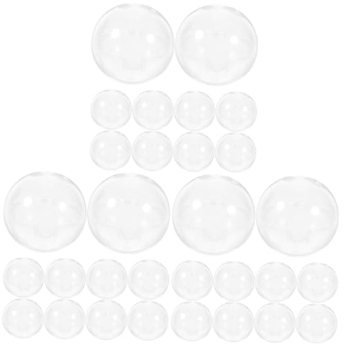 MUCKLILY 3 Sätze Gacha Eiermaschine Eierschale Leere Kapseln Spender Füllstoffe Ball-requisiten Für Verkaufsautomaten Kapseln Plastik Transparent 20 Stück * 3 von MUCKLILY