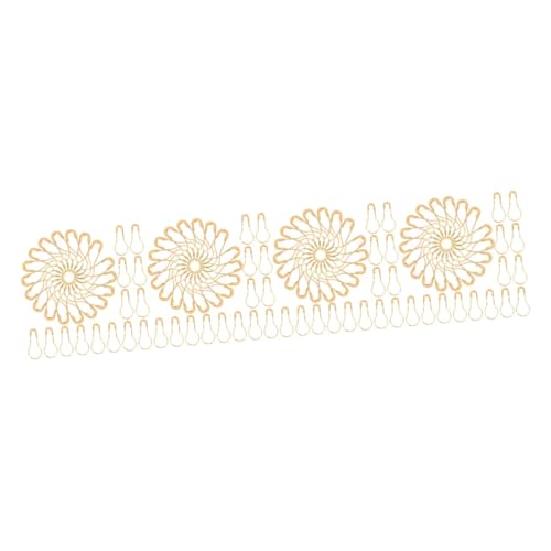 MUCKLILY 4 Sätze Kalebasse Stift Mini- Haken Nadeln Pin-abzeichen Brosche Für Frauen Tasten Boutonniere Bausatz Cool Schals Für Frauen Magnete Kaschmir Golden Metall 300 Stück * 4 von MUCKLILY