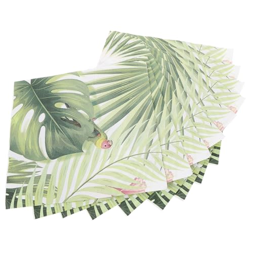 MUCKLILY 40st Papierservietten Gemustert Seidenpapierverpackung Biene Servietten Geschenkpapier Leinen Party Henne Serviettenhalter Wiederverwendbar Packpapier Green Reines Zellstoffpapier von MUCKLILY