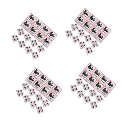 MUCKLILY 4sets Batterieetikett Sicherheitslabel Batteriewarnaufkleber Sicherheitswarnschilder Für Batterien Batterie-warnaufkleber Kupferplattenaufkleber Black 200pcs*4 von MUCKLILY