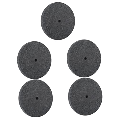 MUCKLILY 5st Polierscheibe Entgraten Radpolster Auto-reinigungsgel Maschine Wohnung Wachsen Draht Werkzeug Puffer Pads Auto-wachs-kit Filzscheibenauflage Schleifen Ballaststoff Black von MUCKLILY