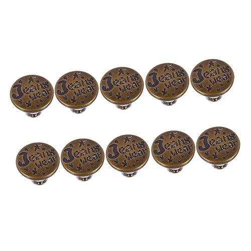 MUELODSIC 10Stücke Einstellbare Jeansknöpfe Metallknöpfe für Hosenanpassung Einfach zu Bedienen ohne DIY Jeans Accessoires Taillenweiten MUELODSIC 10Stücke Einstellbare Jeansknöpfe Metallknöpfe für Hosenanpassung Einfach zu Bedienen ohne DIY Jeans Accessoires Taillenweiten von MUELODSIC