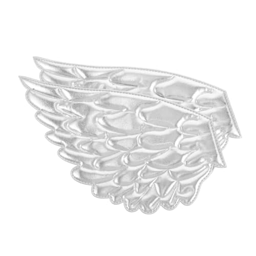MUELODSIC 2 Stück Engelsflügel Zubehör Flügelfleck Kleiderdekoration Rucksäcke Applikation Applikationen Mit Engelsflügeln Flügel Reparieren Patches Silver Schwamm MUELODSIC 2 Stück Engelsflügel Zubehör Flügelfleck Kleiderdekoration Rucksäcke Applikation Applikationen Mit Engelsflügeln Flügel Reparieren Patches Silver Schwamm von MUELODSIC