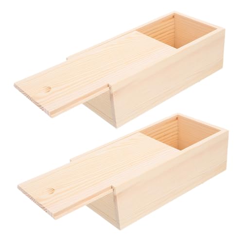 MUELODSIC Unvollendete Bastelbox Aus Kiefernholz Aufbewahrungsbox Für Andenken Dekorative Box Holz Schmuck-organizer Heimgebrauch von MUELODSIC