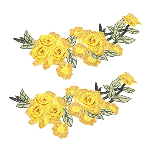 MUELODSIC 2Stücke Gestickte Blumenapplikationen für DIY Projekte Effekte zum Aufnähen Kleidung Taschen Hüte für Bastelarbeiten und Persönliche Designs MUELODSIC 2Stücke Gestickte Blumenapplikationen für DIY Projekte Effekte zum Aufnähen Kleidung Taschen Hüte für Bastelarbeiten und Persönliche Designs von MUELODSIC