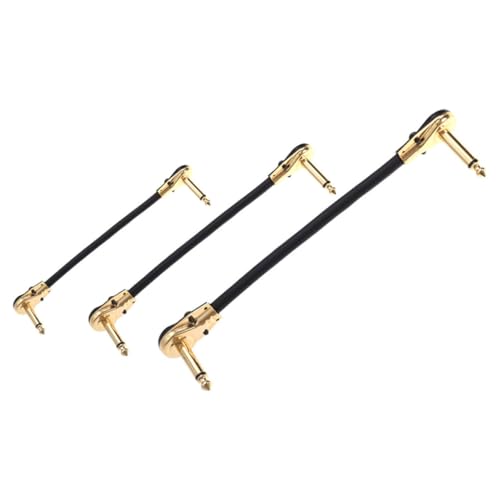 MUELODSIC 3Stücke Audioeffektorkabel mit Flachem Stecker für Gitarren und Instrumente Starkes Abschirmungsdesign Flexibles und Langlebiges MUELODSIC 3Stücke Audioeffektorkabel mit Flachem Stecker für Gitarren und Instrumente Starkes Abschirmungsdesign Flexibles und Langlebiges von MUELODSIC