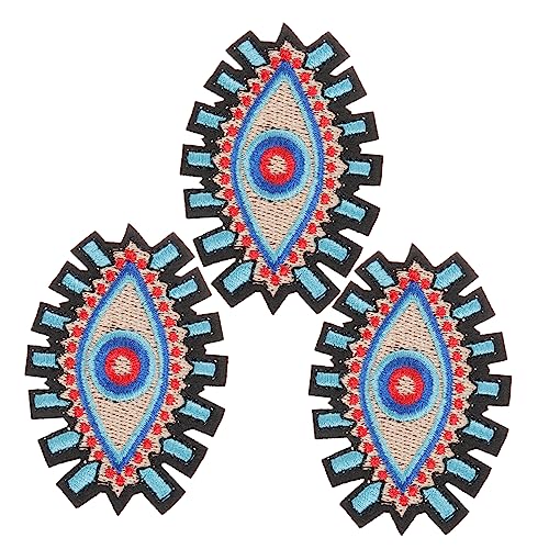 MUELODSIC 3Stücke Dekorative Eisenflecken für Hutflecken Schicke Augen Mustern zum Aufbügeln und Reparieren von Kleidung und Accessoires Vielseitig MUELODSIC 3Stücke Dekorative Eisenflecken für Hutflecken Schicke Augen Mustern zum Aufbügeln und Reparieren von Kleidung und Accessoires Vielseitig von MUELODSIC