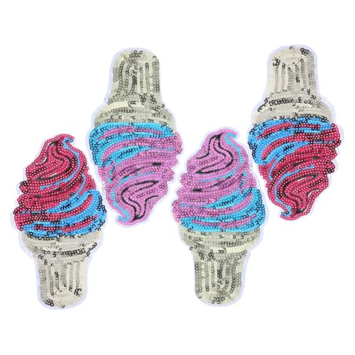 MUELODSIC 4pcs Eiscreme Patch Applique Dekorative Eiskegel Nähflecken Für DIY -kleidung Rucksack Hut Handwerk MUELODSIC 4pcs Eiscreme Patch Applique Dekorative Eiskegel Nähflecken Für DIY -kleidung Rucksack Hut Handwerk von MUELODSIC
