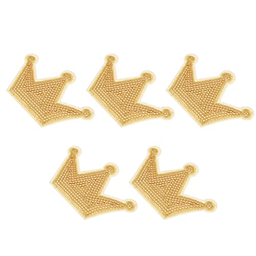 MUELODSIC 5Stücke Goldene Kronenform Patches Glitzernde Bügelbilder für Kleidung Taschen und Dekoration Hautfreundliche Applikationen für DIY und Geburtstagsdeko MUELODSIC 5Stücke Goldene Kronenform Patches Glitzernde Bügelbilder für Kleidung Taschen und Dekoration Hautfreundliche Applikationen für DIY und Geburtstagsdeko von MUELODSIC