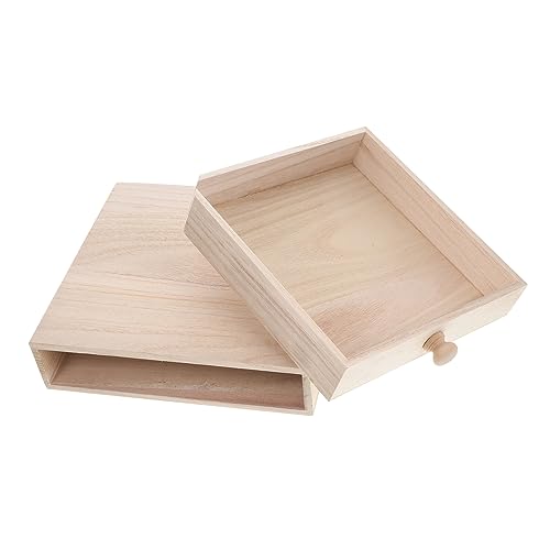 MUELODSIC Holz Aufbewahrungsbox Schubladenstil Eleganter DIY Schmuck Organizer Geschenkkiste für Tee und Handwerk Hochwertige Verarbeitung Glatte Kanten Große Kapazität MUELODSIC Holz Aufbewahrungsbox Schubladenstil Eleganter DIY Schmuck Organizer Geschenkkiste für Tee und Handwerk Hochwertige Verarbeitung Glatte Kanten Große Kapazität von MUELODSIC