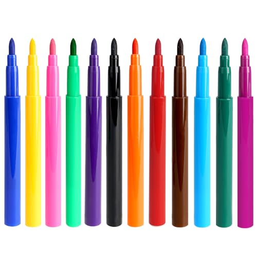 MUEZDUR Filzstift-Set, 12 Stück im Nachfüllpack für Farbsprühstift, Airbrush-Set für Kinder, Airbrush Fun von MUEZDUR