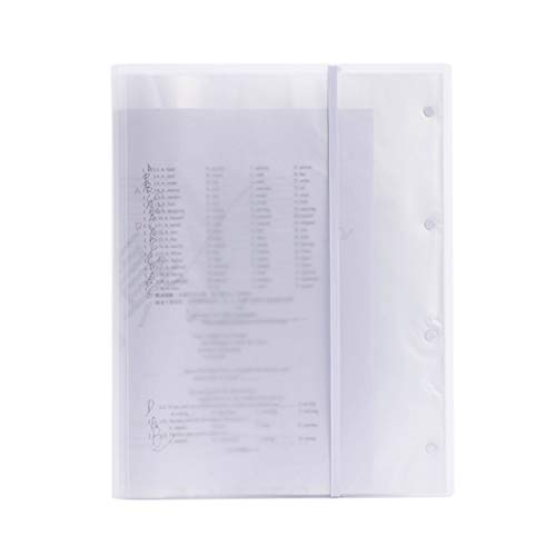 Dokumentenmappe aus Kunststoff, transparent, 20/30/40 Seiten, Dokumentenmappe, Rezept-Organizer von MULAIDI
