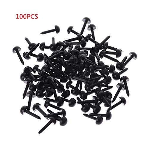 MULAIDI 100 Stücke 3mm/4mm/5mm/6mm DIY Für Kunststoff Schwarz Pin Sicherheits Augen Für Han Weihnachten Geschenkpapier von MULAIDI