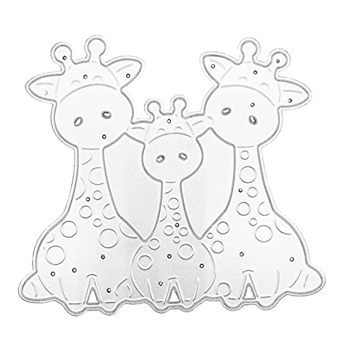 Stanzschablonen mit Tier-Giraffen-Motiv, zum Basteln, für Prägung, Scrapbooking, Dekoration, Metall-Stanzformen für Karten von MULAIDI