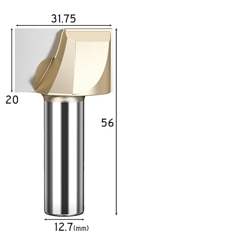 1 stücke Router Bit Reinigung Unten Gerade Flöte Gravur Nut Slot Ende Fräser 1/4 1/2 6 8 Schaft Holz acryl CNC Werkzeuge(1-2x1-1-4) von MULONGOR