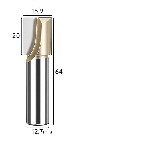 1 stücke Router Bit Reinigung Unten Gerade Flöte Gravur Nut Slot Ende Fräser 1/4 1/2 6 8 Schaft Holz acryl CNC Werkzeuge(1-2x5-8) von MULONGOR