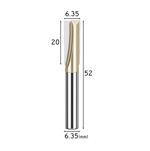 1 stücke Router Bit Reinigung Unten Gerade Flöte Gravur Nut Slot Ende Fräser 1/4 1/2 6 8 Schaft Holz acryl CNC Werkzeuge(1-4x1-4) von MULONGOR