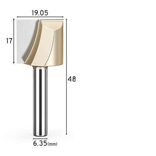 1 stücke Router Bit Reinigung Unten Gerade Flöte Gravur Nut Slot Ende Fräser 1/4 1/2 6 8 Schaft Holz acryl CNC Werkzeuge(1-4x3-4) von MULONGOR