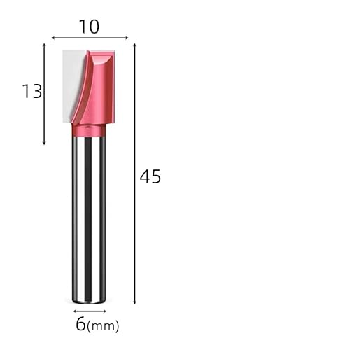 1 stücke Router Bit Reinigung Unten Gerade Flöte Gravur Nut Slot Ende Fräser 1/4 1/2 6 8 Schaft Holz acryl CNC Werkzeuge(6x10) von MULONGOR