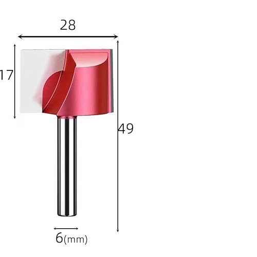 1 stücke Router Bit Reinigung Unten Gerade Flöte Gravur Nut Slot Ende Fräser 1/4 1/2 6 8 Schaft Holz acryl CNC Werkzeuge(6x28) von MULONGOR