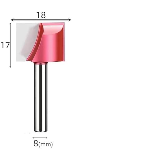 1 stücke Router Bit Reinigung Unten Gerade Flöte Gravur Nut Slot Ende Fräser 1/4 1/2 6 8 Schaft Holz acryl CNC Werkzeuge(8x18) von MULONGOR