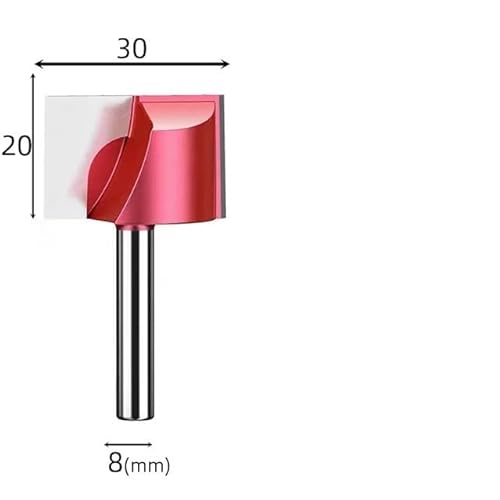 1 stücke Router Bit Reinigung Unten Gerade Flöte Gravur Nut Slot Ende Fräser 1/4 1/2 6 8 Schaft Holz acryl CNC Werkzeuge(8x30) von MULONGOR