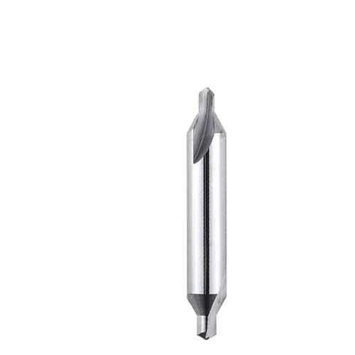 Drillforce 1-teiliges A1-A6 Vollhartmetall-Mittelbohrer-Set, A-Typ Senker-Fase, 60-Grad-Lochschneider-Bit aus Wolframstahl(A2xD5x50) von MULONGOR