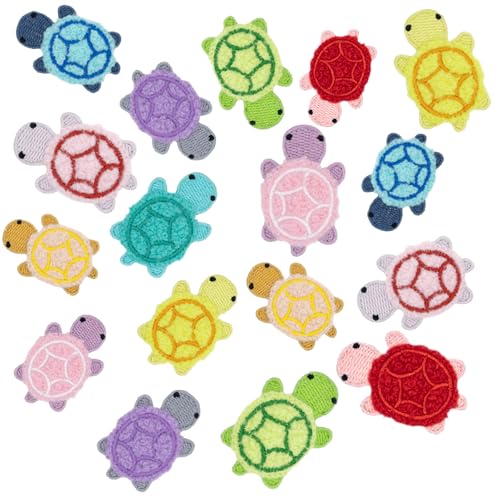 18 Stück dekorative Schildkröten-Applikationen, Meeresschildkröten, zum Aufbügeln, Cartoon, bestickt, mehrfarbig, Stoffflicken für Kinder, Kleidung, Rucksack, Hüte, Jeans, Taschen, Kunsthandwerk 18 Stück dekorative Schildkröten-Applikationen, Meeresschildkröten, zum Aufbügeln, Cartoon, bestickt, mehrfarbig, Stoffflicken für Kinder, Kleidung, Rucksack, Hüte, Jeans, Taschen, Kunsthandwerk von MUMAYA