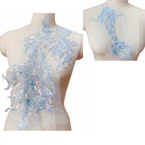 Handgefertigte 3D-Aufnäher mit Goldfisch-Perlen, bestickt, Koi, Meerjungfrauen-Applikation, Spitze, Nähaufnäher, für DIY-Kleidung, Hochzeitskleider, Brautschleier, Rucksack, Kunstdekoration, 2 Stück Handgefertigte 3D-Aufnäher mit Goldfisch-Perlen, bestickt, Koi, Meerjungfrauen-Applikation, Spitze, Nähaufnäher, für DIY-Kleidung, Hochzeitskleider, Brautschleier, Rucksack, Kunstdekoration, 2 Stück von MUMAYA