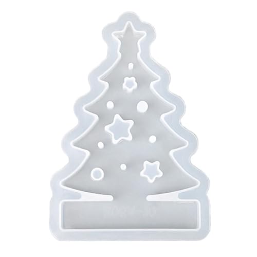 Silikonform Weihnachten Kerzenformen Gießformen Häuser Mini Weihnachten Silikonform Haus Gipsformen 3D Kerzenhalter Gießform Häuser Gipsformen zum Gießen Weihnachtsdeko DIY (White-1, One Size) von MUMEOMU