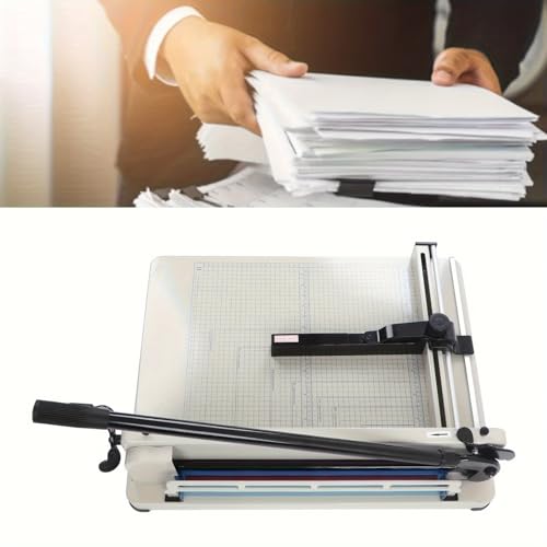 MUMUWU Papierschneider, tragbarer Papierschneider mit Sicherheitsklingensperre, Heavy-Duty, 12“ Schnittlänge, 12 Blatt A4 Papier von MUMUWU