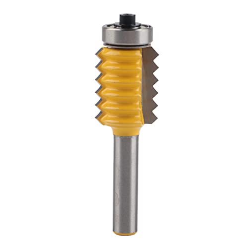 Fingergelenk Router Bit, Kleberfräsen -Cutter -Gerät, Stahl gegen Zapfen für Türtischmöbel (8*24mm) von MUNEFE