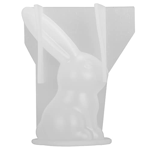 Hasen-Harz-Gussformen, Langohren-Kaninchen-Formen, 3D-Tier-Silikonform, Für Weiche Süßigkeiten, Schokolade, Wachs, Seife von MUNEFE