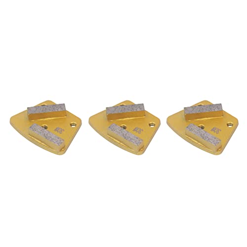 MUNEFE 3 Pcs Trapezoid Grinding Disc, 2 Long Teeth 30 Grit High Hardness Diamond Grinding Shoes for Ground Floor Concrete von MUNEFE