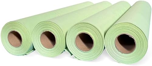 Ärztekrepp 1-lagig (59 cm x 70 m) 4 Papierrollen Grüne Farbe | Liegenabdeckung – Ärztekrepp von MUNTRADE